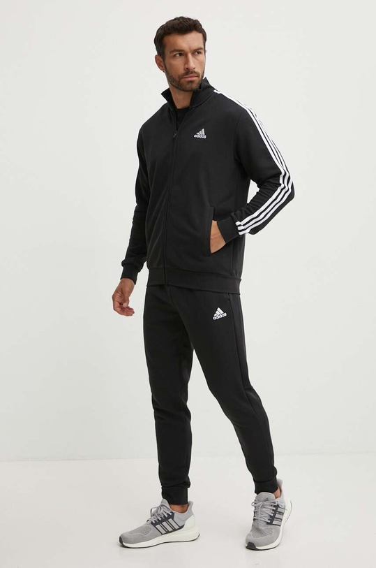 Tepláková souprava adidas Essentials pletenina černá IC6766