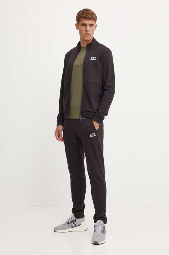 EA7 Emporio Armani dres z elastanem czarny PJUWZ.6DPV51.1771