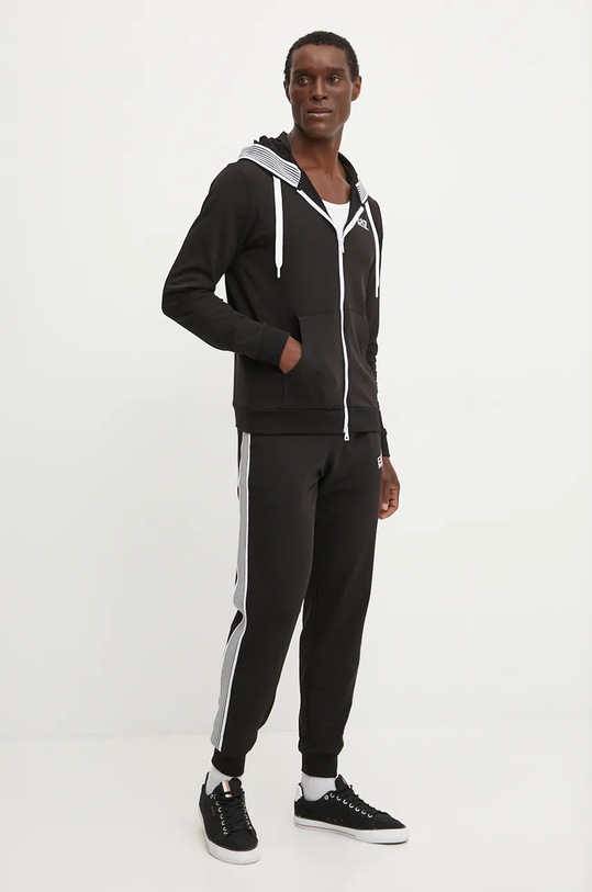 Tepláková souprava EA7 Emporio Armani pletenina černá PJLIZ.6DPV55.1200