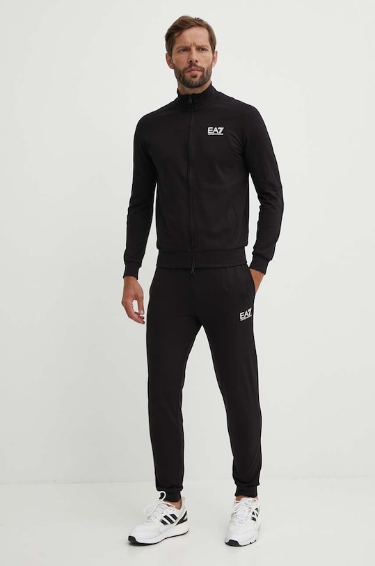 EA7 Emporio Armani pamut melegitő PJVRZ.6DPV57.1200 fekete AW24