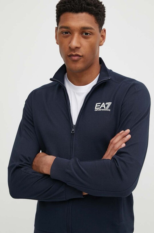 Бавовняний спортивний костюм EA7 Emporio Armani PJVRZ.6DPV57.1562 темно-синій