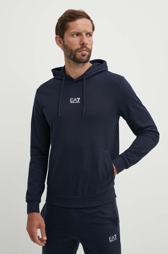 Odzież EA7 Emporio Armani dres bawełniany PJVRZ.8NPV64.0562 granatowy