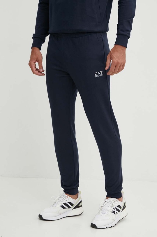 EA7 Emporio Armani dres bawełniany granatowy PJVRZ.8NPV64.0562