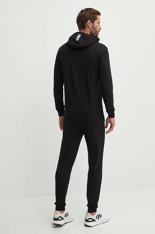 Бавовняний спортивний костюм EA7 Emporio Armani PJVRZ.8NPV64.1200 чорний SS25