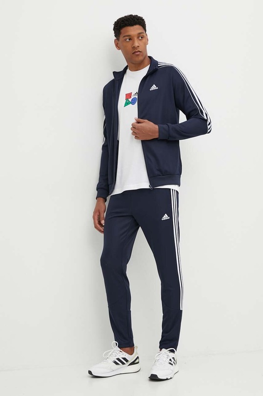 Tepláková souprava adidas Essentials pletenina námořnická modř IY6663