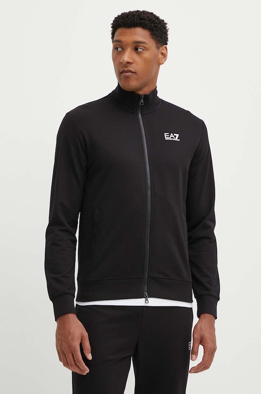 Bavlněná tepláková souprava EA7 Emporio Armani PJVRZ.8NPV60.1200 černá SS25
