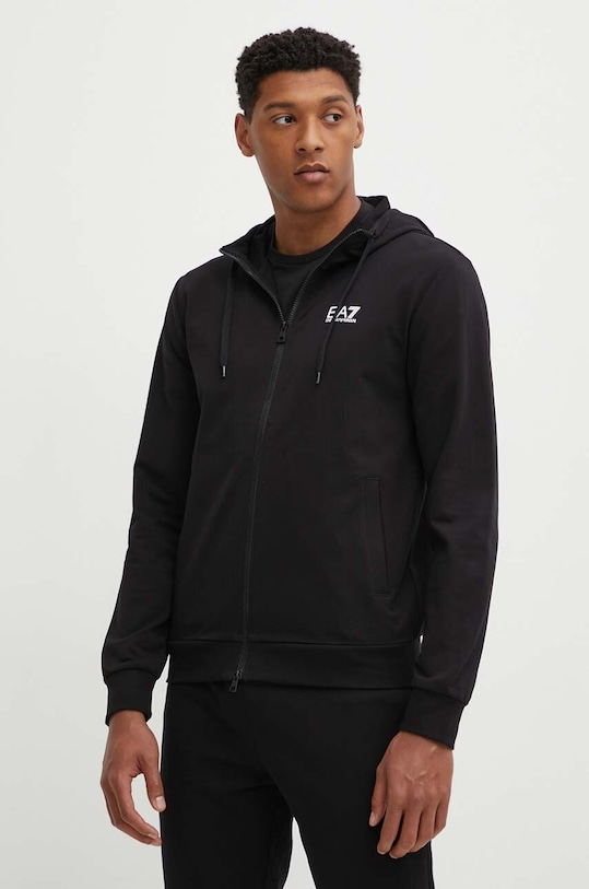 Бавовняний спортивний костюм EA7 Emporio Armani PJVRZ.8NPV63.1200 чорний SS25