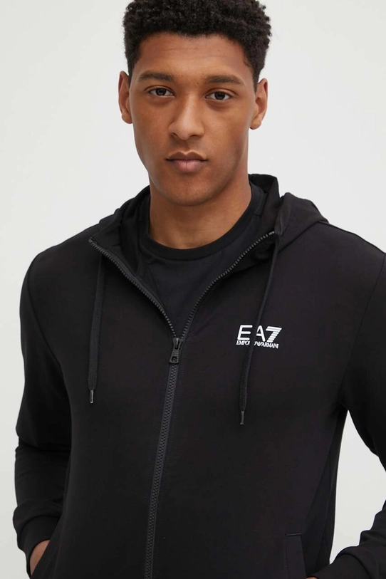 Хлопковый спортивный костюм EA7 Emporio Armani PJVRZ.8NPV63.1200 чёрный