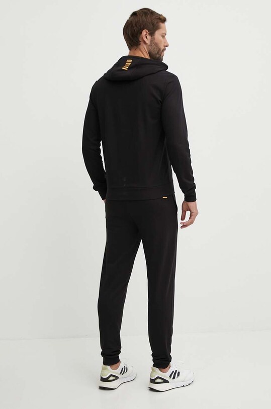 Бавовняний спортивний костюм EA7 Emporio Armani PJVRZ.8NPV64.0208 чорний AW24