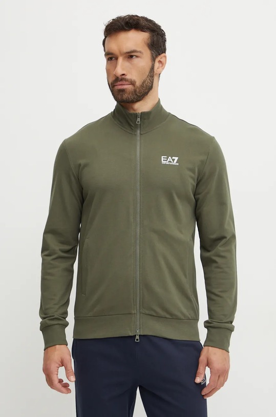 Oblečení Bavlněná tepláková souprava EA7 Emporio Armani PJVRZ.8NPV60.28BR zelená