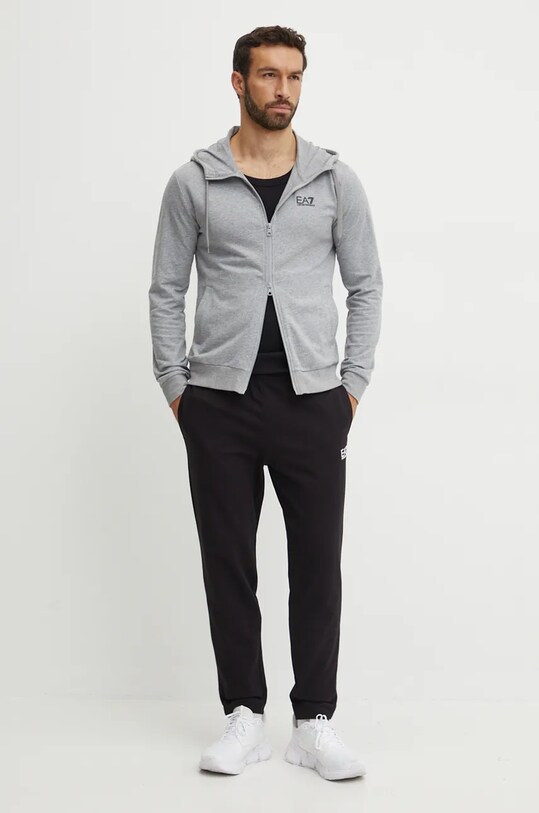 Спортивный костюм EA7 Emporio Armani трикотаж серый PJVRZ.8NPV62.29BA