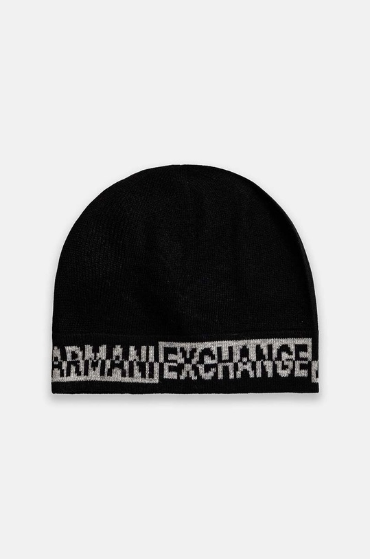 Аксесуари Шапка та шарф з домішкою вовни Armani Exchange XM000337.AF12274 чорний