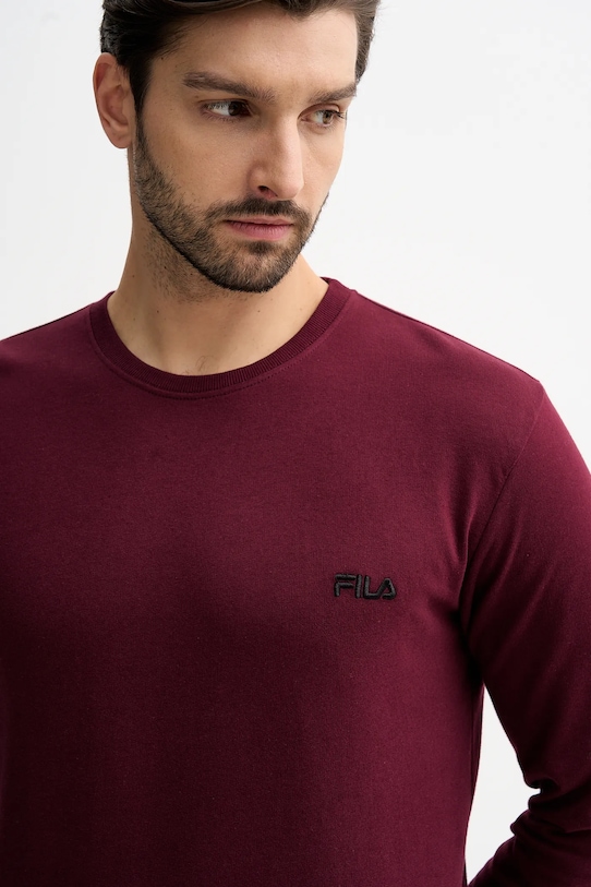 Fila dres bawełniany FPW1195 bordowy