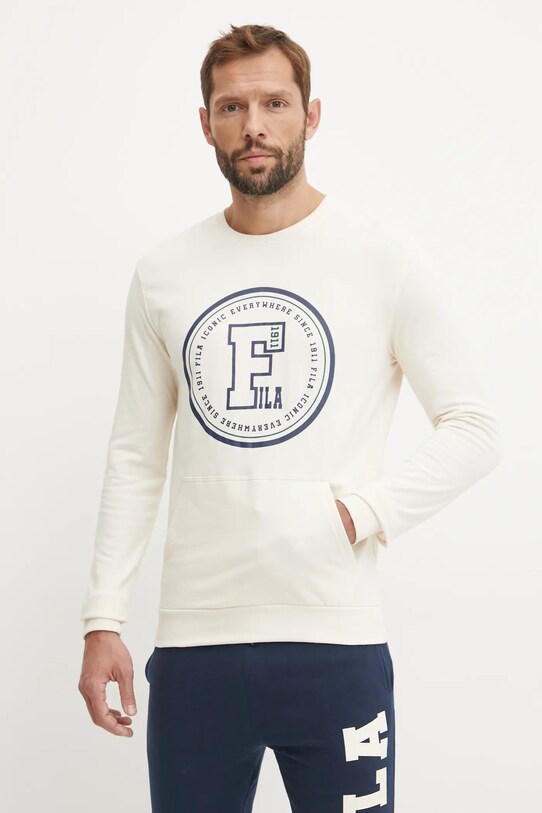 Fila dres bawełniany FPW1199 beżowy AW24