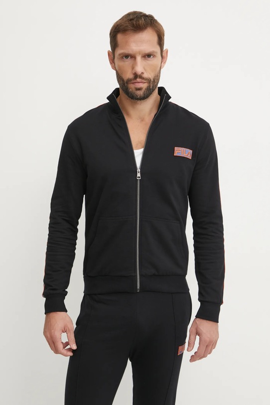 Bavlněná tepláková souprava Fila FPW1202 černá AW24