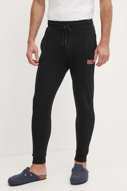 Bavlněná tepláková souprava Fila černá FPW1202