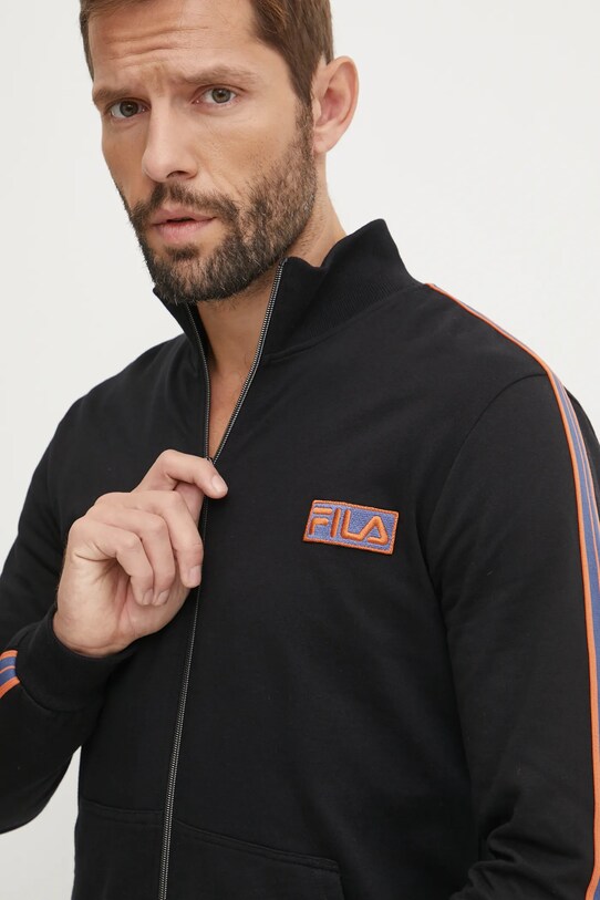 Bavlněná tepláková souprava Fila FPW1202 černá