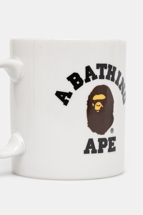 A Bathing Ape kubek College Pottery Mug 1K80193016 biały AW24