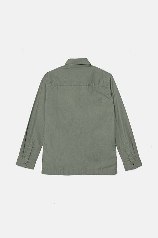 Chłopiec Calvin Klein Jeans koszula bawełniana dziecięca IB0IB01962.9BYH.128.176 zielony