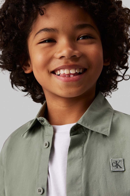 Dětská bavlněná košile Calvin Klein Jeans IB0IB01962.9BYH.128.176