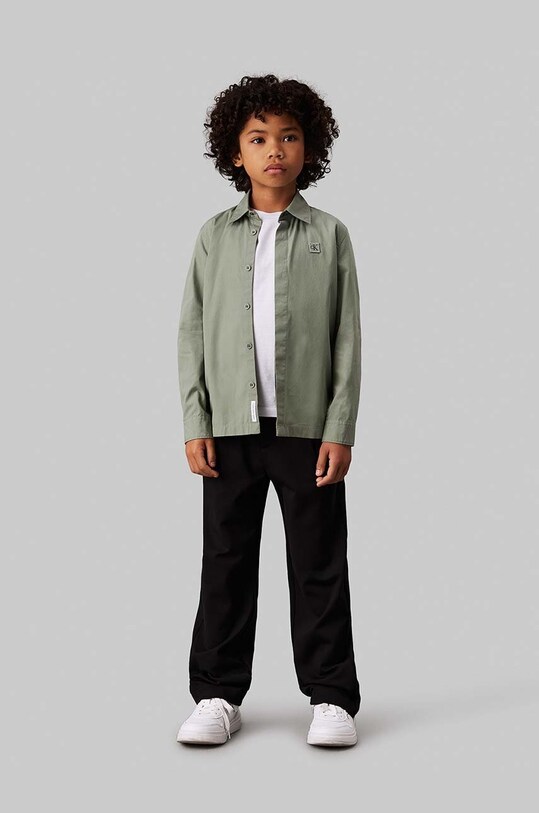 Дитяча бавовняна сорочка Calvin Klein Jeans IB0IB01962.9BYH.128.176