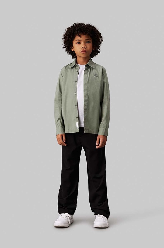 Dětská bavlněná košile Calvin Klein Jeans IB0IB01962.9BYH.128.176