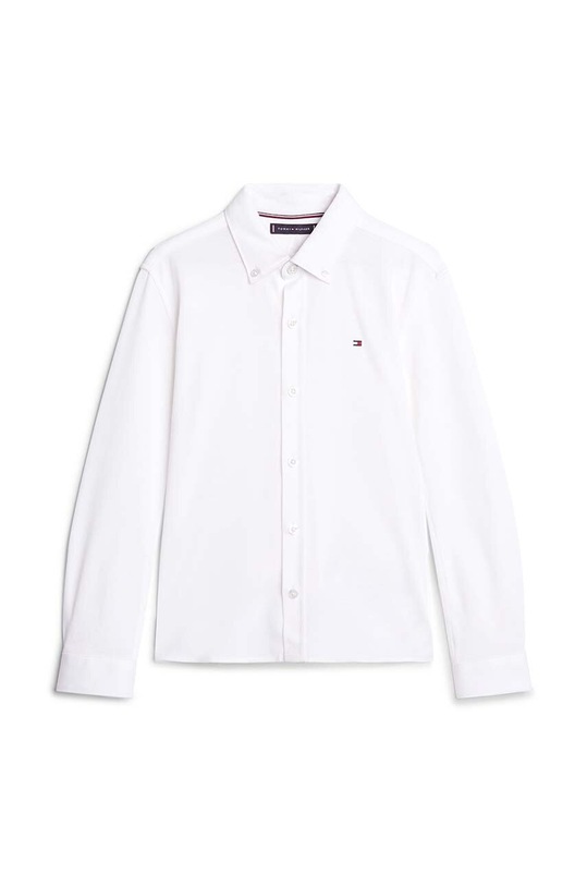 Tommy Hilfiger koszula bawełniana dziecięca KB0KB09077.9BYH.80.122 biały AW24