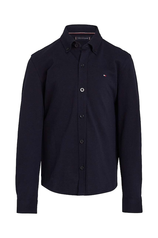 Tommy Hilfiger koszula bawełniana dziecięca KB0KB09077.9BYH.80.122 granatowy AW24