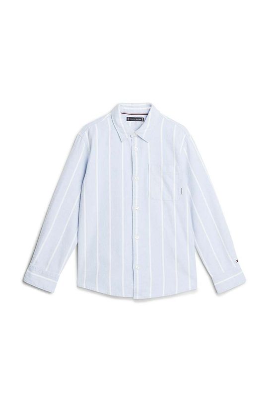 Tommy Hilfiger camasa de bumbac pentru copii KB0KB09081.9BYH.128.176 albastru AW24