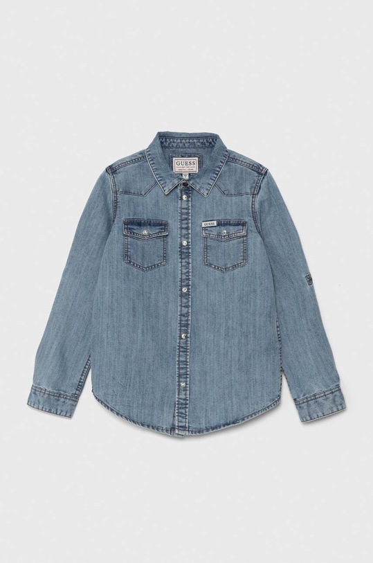 Dětská riflová košile Guess L4YH04.D4UE0.9BYH modrá AW24