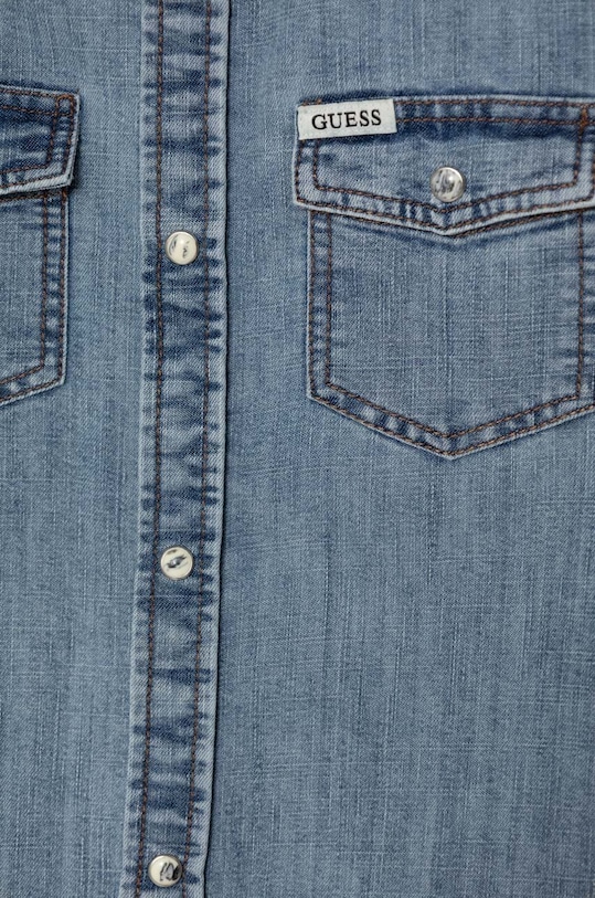 Guess koszula jeansowa dziecięca niebieski L4YH04.D4UE0.9BYH