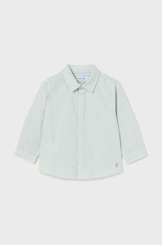 Mayoral cămașă din bumbac pentru bebeluși lung verde 124.3A.Baby.9BYH