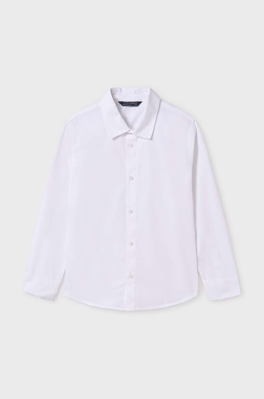 Mayoral koszula bawełniana dziecięca bawełna biały 874.7A.Junior.9BYH