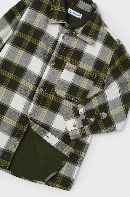 Chłopiec Mayoral koszula bawełniana dziecięca 4107.5E.Mini.9BYH zielony