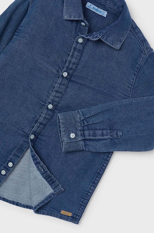 Chłopiec Mayoral koszula bawełniana jeansowa 4112.5G.Mini.9BYH niebieski