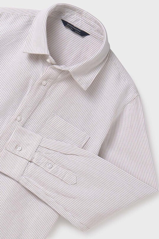 Дитяча бавовняна сорочка Mayoral 7109.7B.Junior.9BYH білий AW24