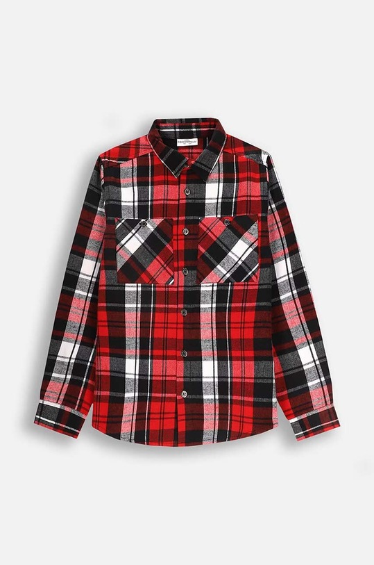 Chłopiec Coccodrillo koszula bawełniana dziecięca ZC4136102ABJ czerwony