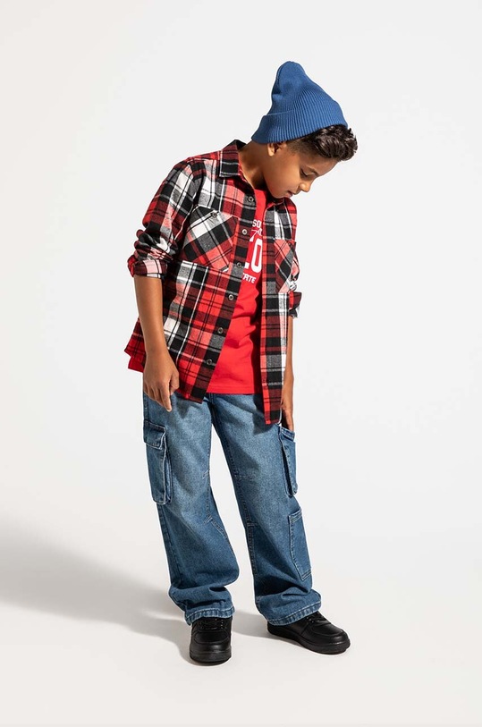 Coccodrillo koszula bawełniana dziecięca ZC4136102ABJ