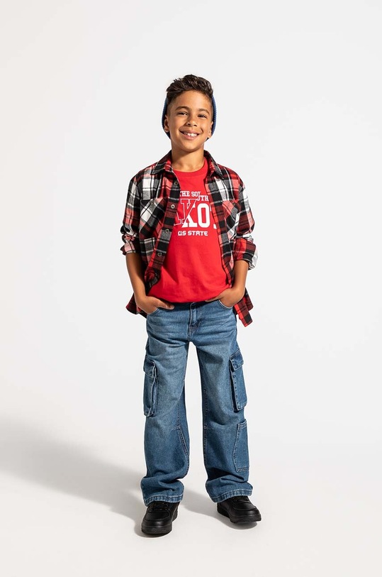 Coccodrillo koszula bawełniana dziecięca ZC4136102ABJ