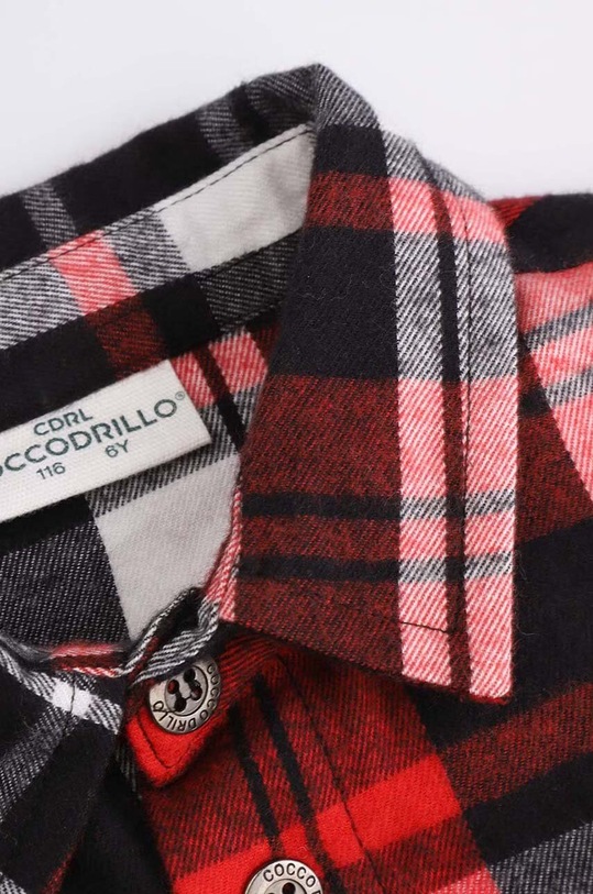 Coccodrillo koszula bawełniana dziecięca czerwony ZC4136101ABK