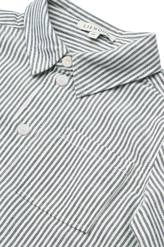 Дитяча бавовняна сорочка Liewood Costa Stripe Shirt блакитний LW19551