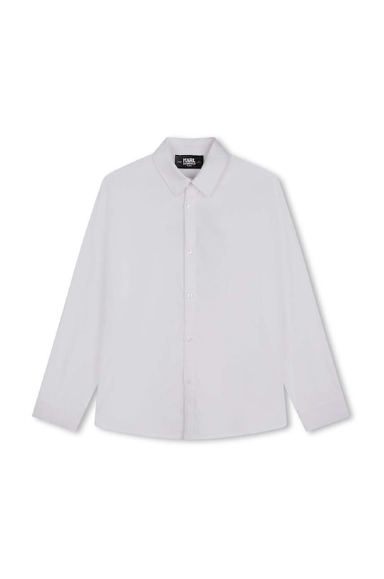 Karl Lagerfeld camasa de bumbac pentru copii lung alb Z30301.114.150