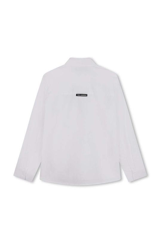 Karl Lagerfeld camasa de bumbac pentru copii Z30301.114.150 alb AW24