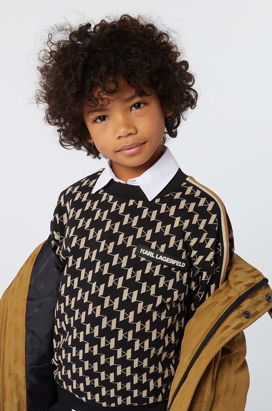 Băieți Karl Lagerfeld camasa de bumbac pentru copii Z30301.114.150 alb
