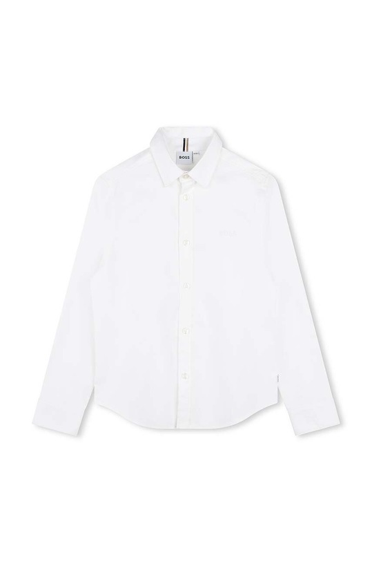 BOSS koszula bawełniana dziecięca bawełna biały J51130.162.174