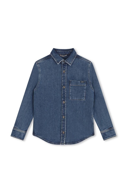 BOSS koszula jeansowa dziecięca J51131.114.150 niebieski AW24