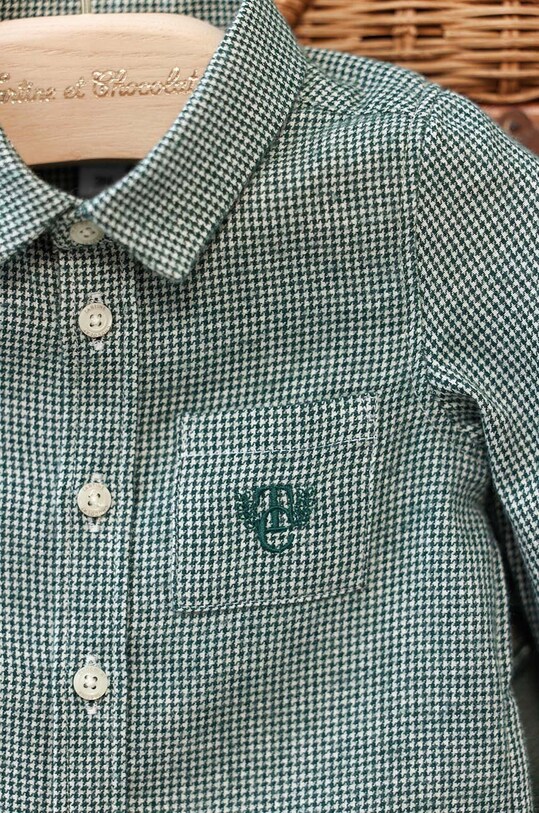 Tartine et Chocolat koszula bawełniana niemowlęca TZ12131.67.74 zielony