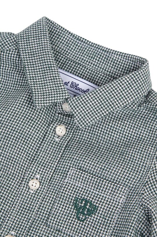 Chłopiec Tartine et Chocolat koszula bawełniana niemowlęca TZ12131.67.74 zielony