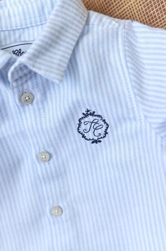 Детская хлопковая рубашка Tartine et Chocolat TZ12091.80.94 голубой