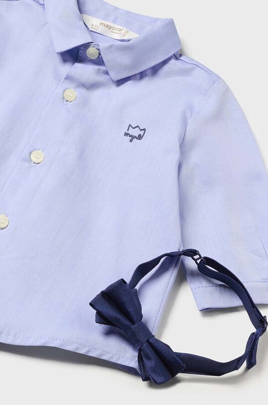 Бавовняна сорочка для немовля Mayoral Newborn 2180.1J.Newborn.9BYH блакитний AW24